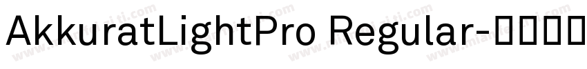 AkkuratLightPro Regular字体转换